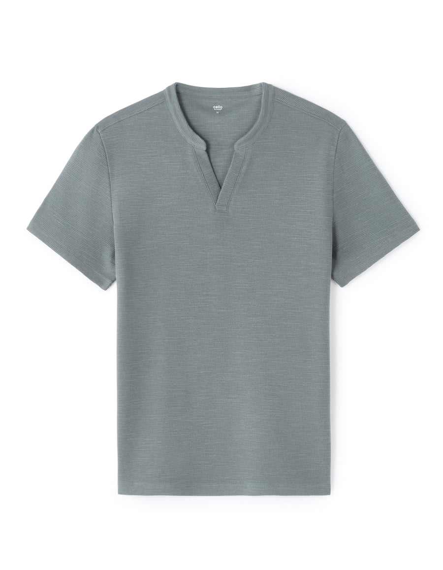 Regular Fit 100% Cotton Solid Tshirts - Grey