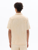 Relaxed Fit 100% Cotton Spread Collar Shirt - White