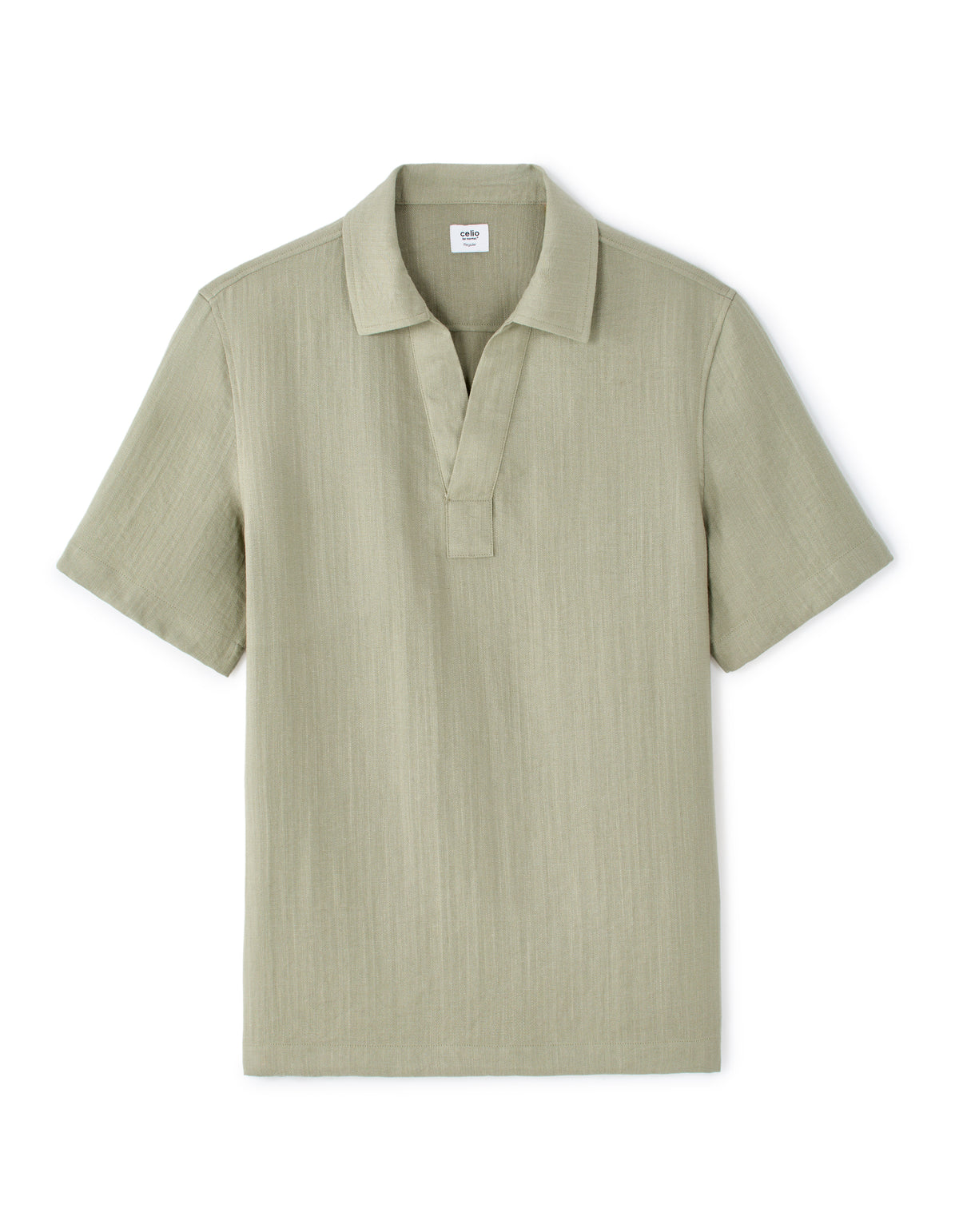 Regular Fit Poly-Viscose Textured Spread collar Shirts