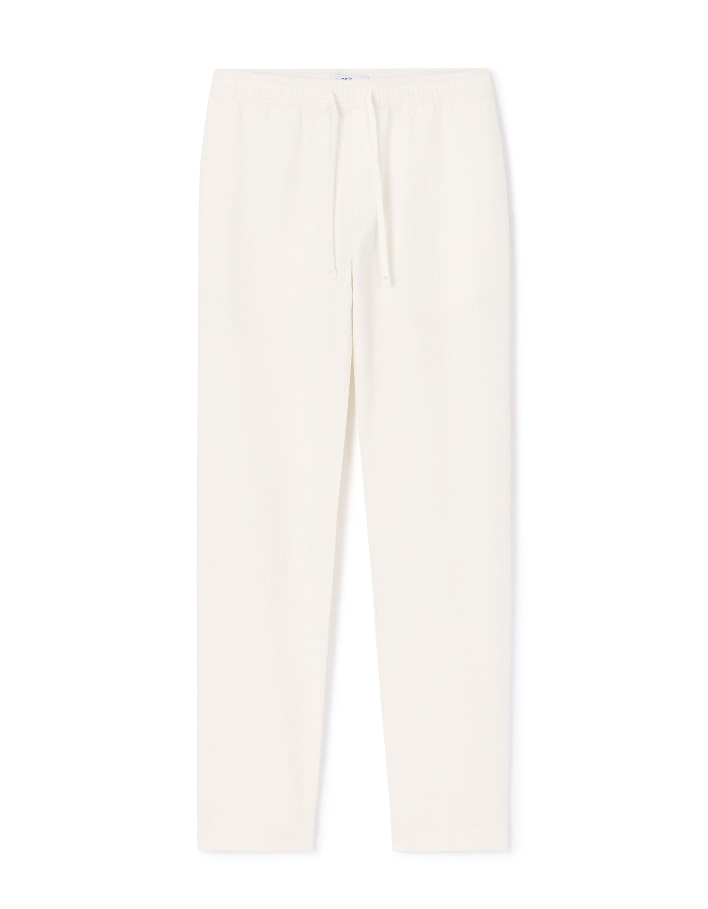 Relaxed Fit 100% Cotton Trousers - White