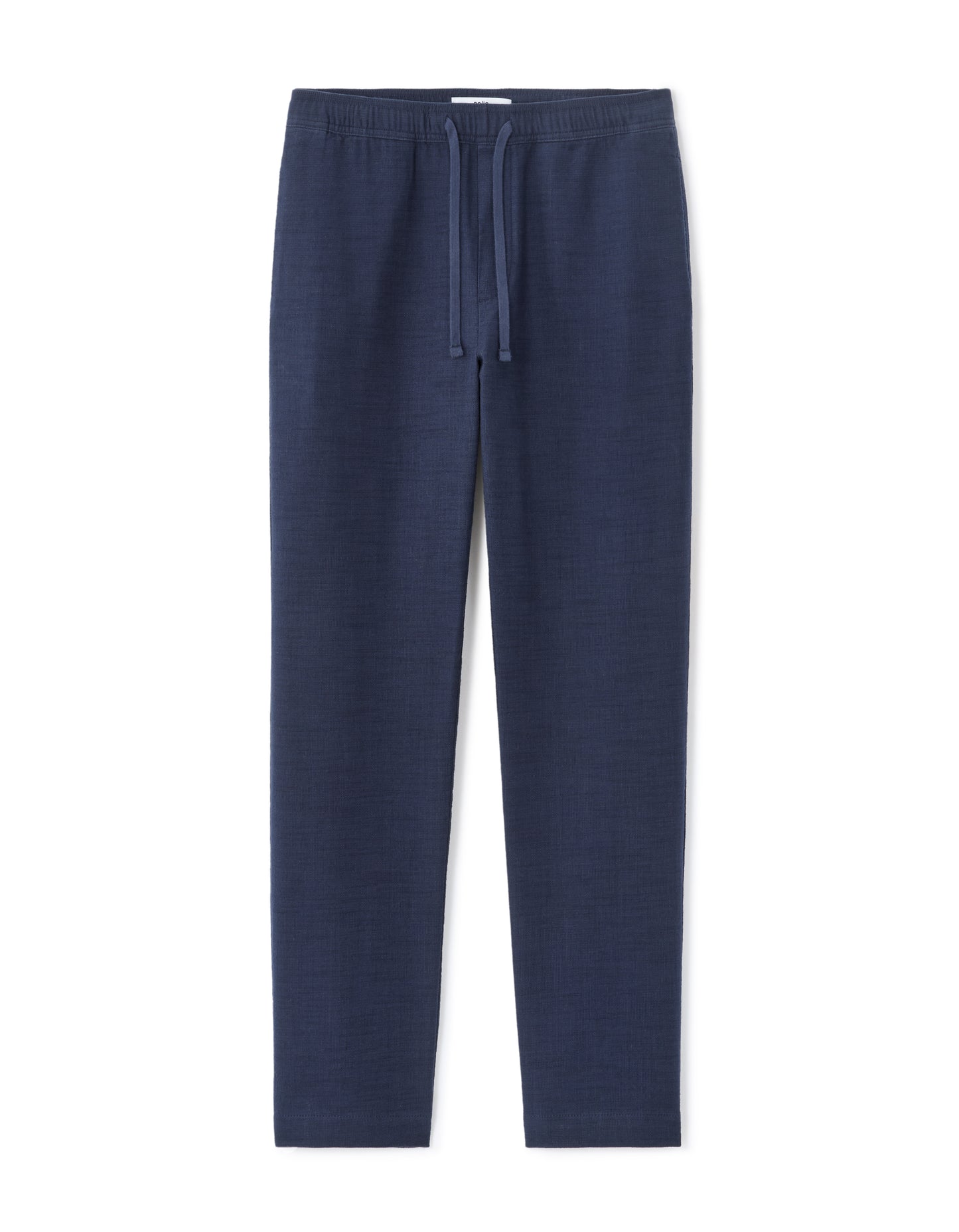 Relaxed Fit 100% Cotton Casual Trousers - Navy Blue