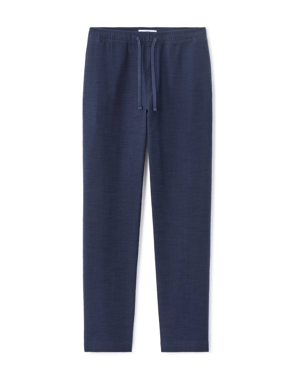Relaxed Fit 100% Cotton Casual Trousers - Navy Blue
