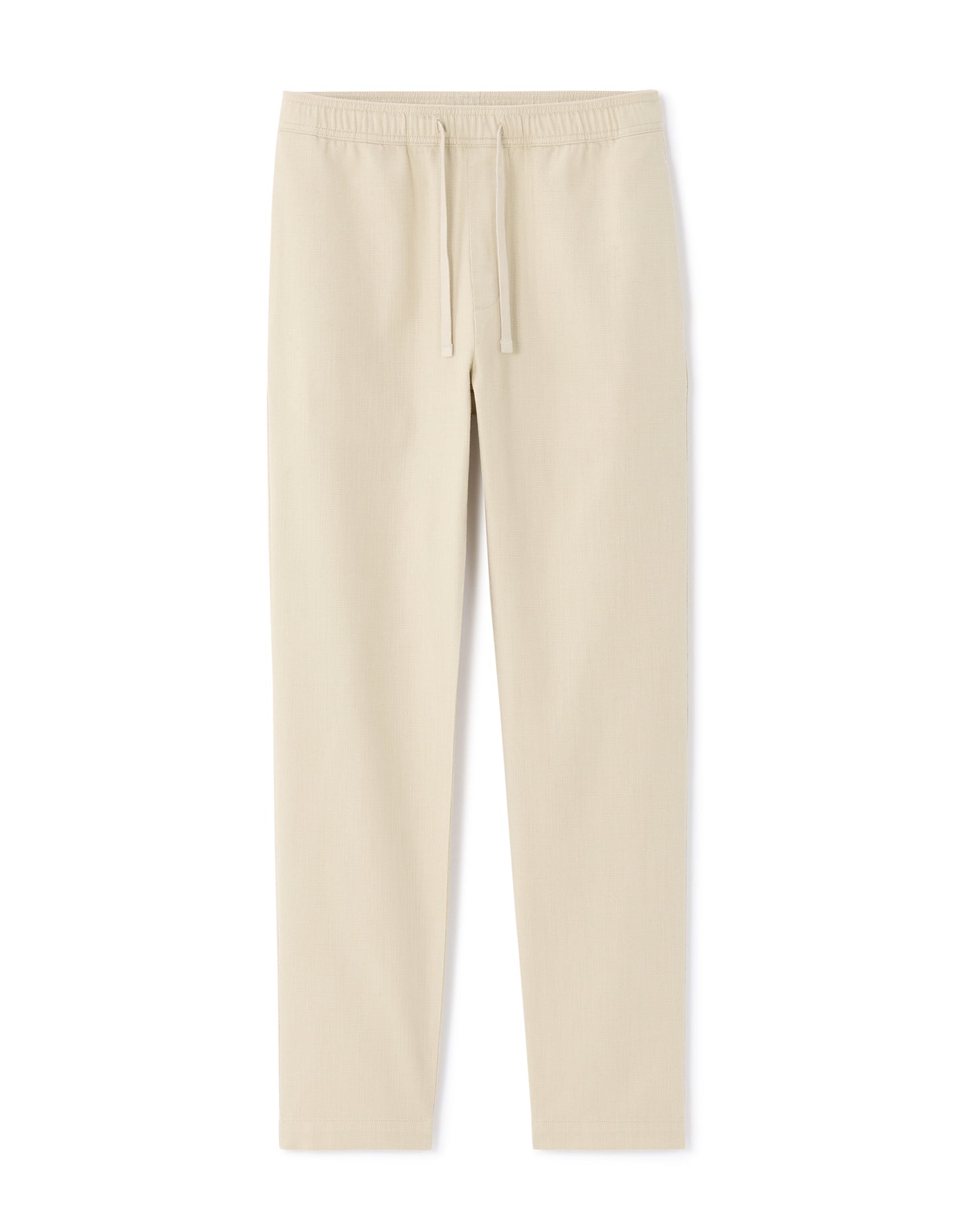 Relaxed Fit 100% Cotton Casual Trousers - Beige