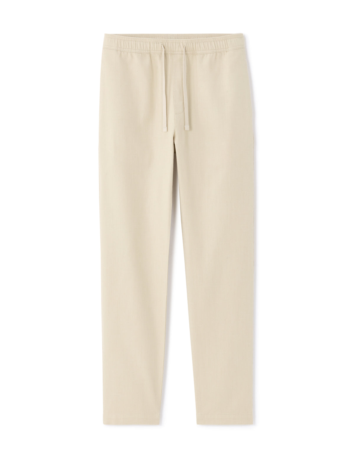 Relaxed Fit 100% Cotton Casual Trousers - Beige