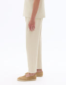 Relaxed Fit 100% Cotton Casual Trousers - Beige