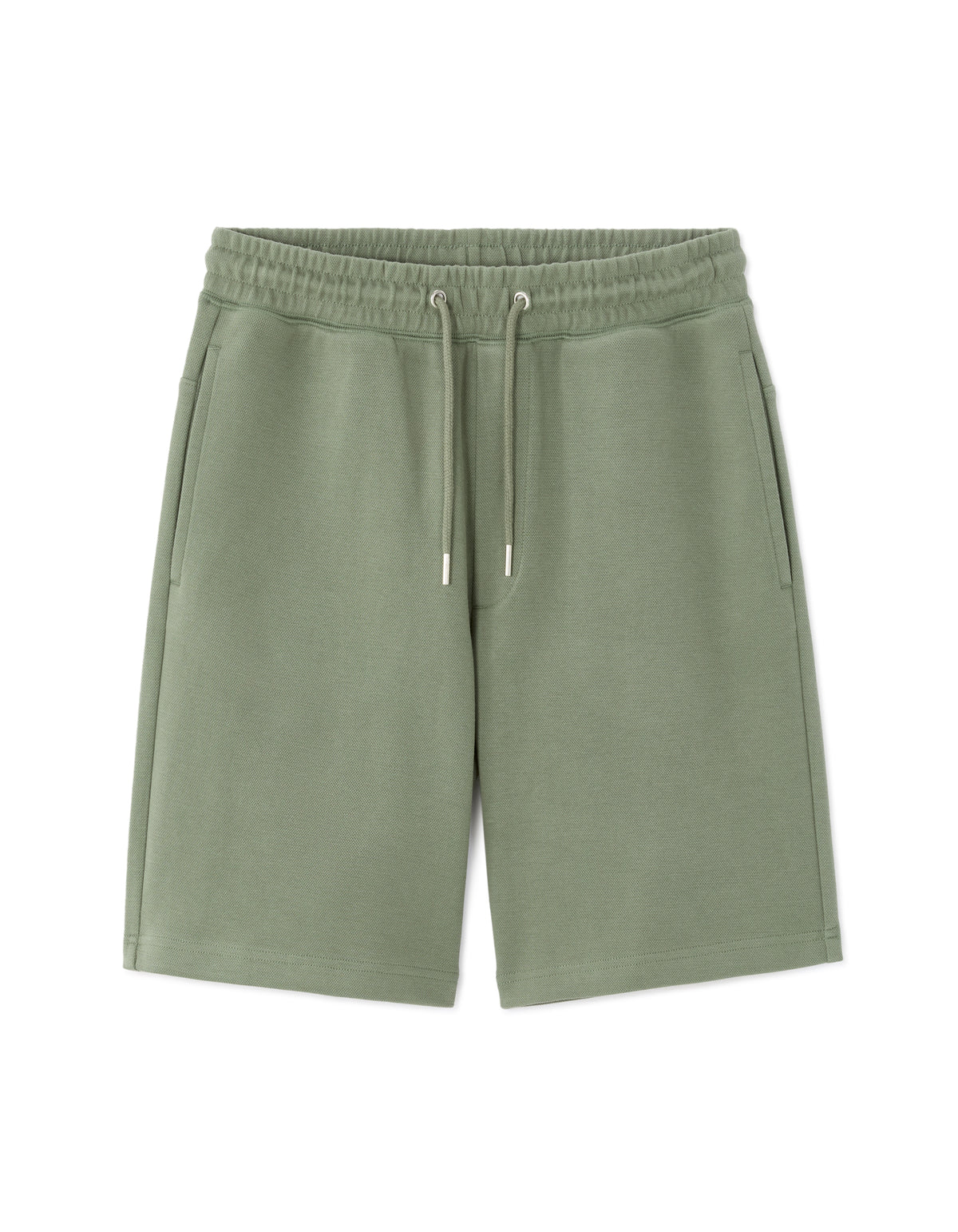 Regular Fit Cotton Blend Shorts - Green