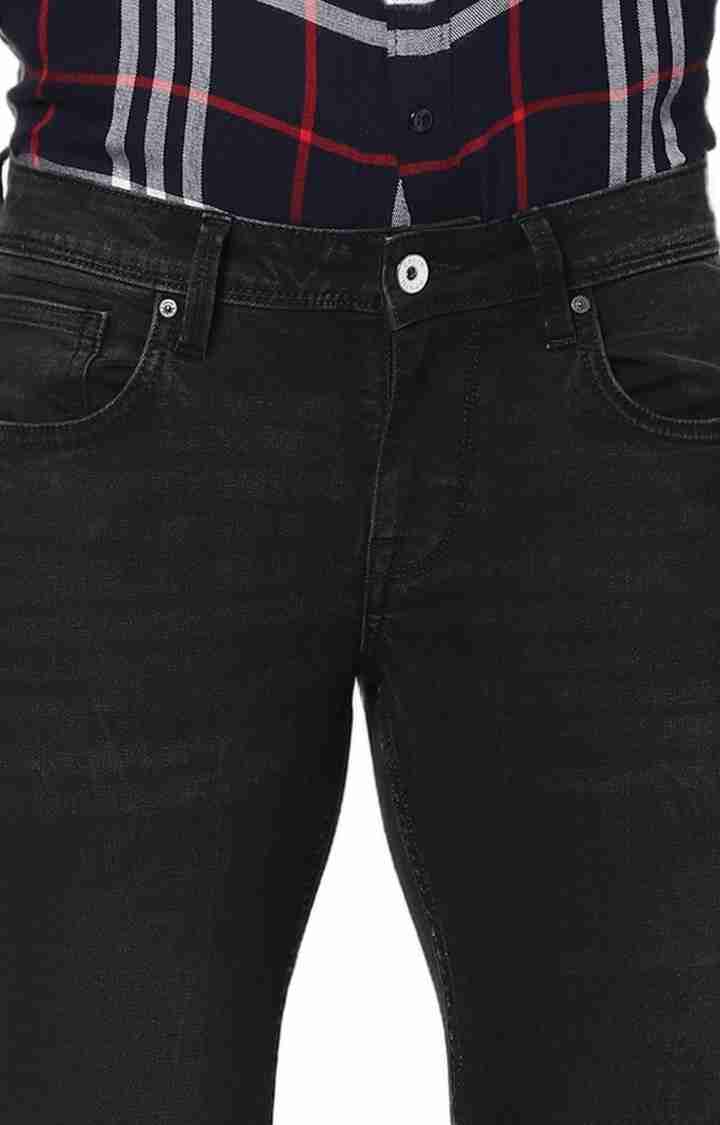 Celio* Cotton-Blend Skinny Fit Black Jean