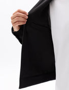 Regular Fit 100% Polyester Mock Jacket - Black