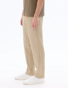 Straight Fit 100% Linen Trousers - Brown