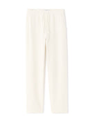 Relaxed Fit 100% Cotton Casual Trousers - White