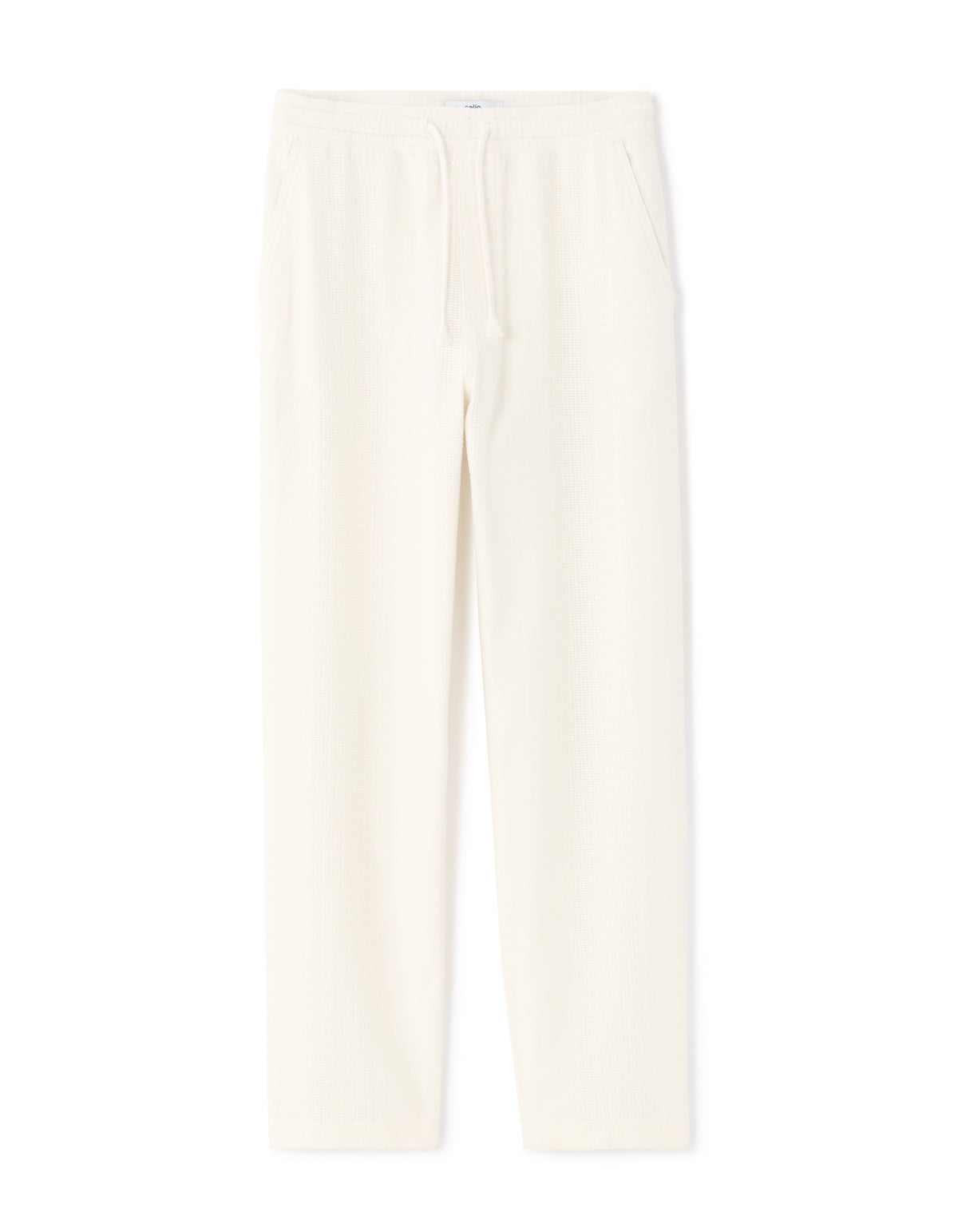 Relaxed Fit 100% Cotton Casual Trousers - White
