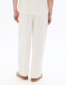 Relaxed Fit 100% Cotton Casual Trousers - White