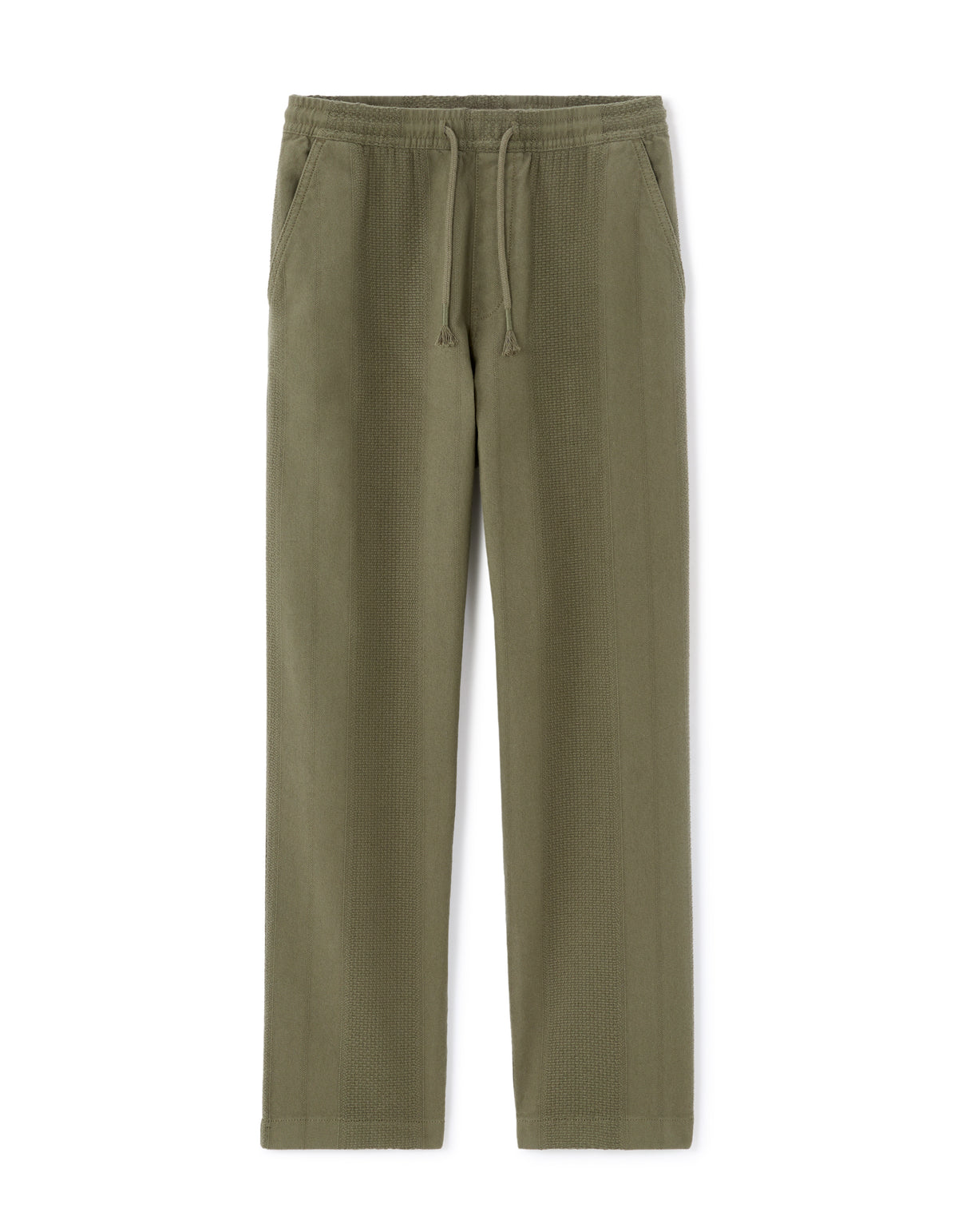 Relaxed Fit 100% Cotton Casual Trousers - Khaki