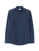 Regular Fit 100% Cotton Spread Collar Shirt - Blue