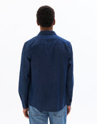 Regular Fit 100% Cotton Spread Collar Shirt - Blue