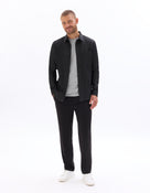 Regular Fit 100% Cotton Spread Collar Shirt - Black