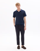 Regular Fit 100% Cotton Polo T-Shirt - Navy Blue