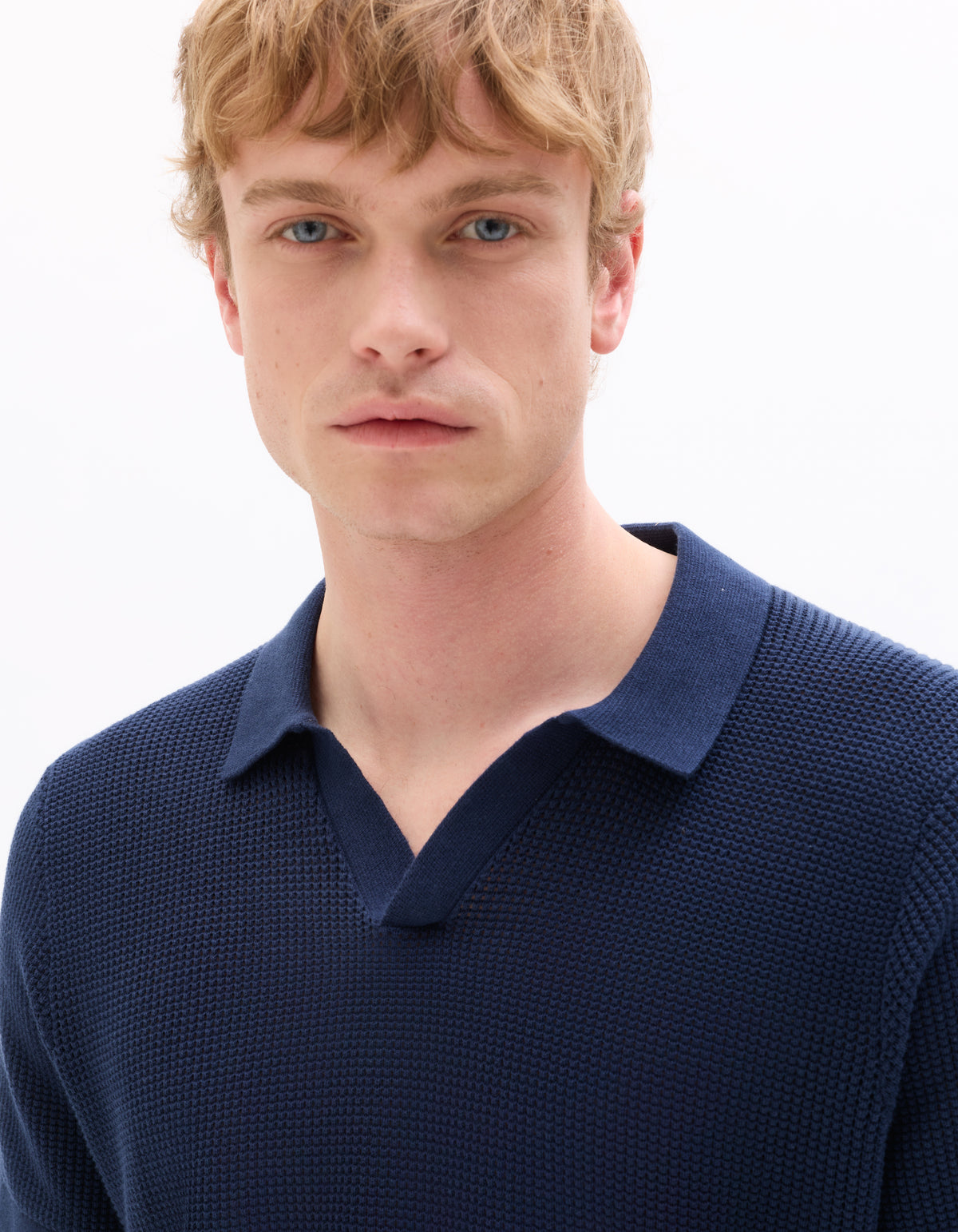 Regular Fit 100% Cotton Polo T-Shirt - Navy Blue
