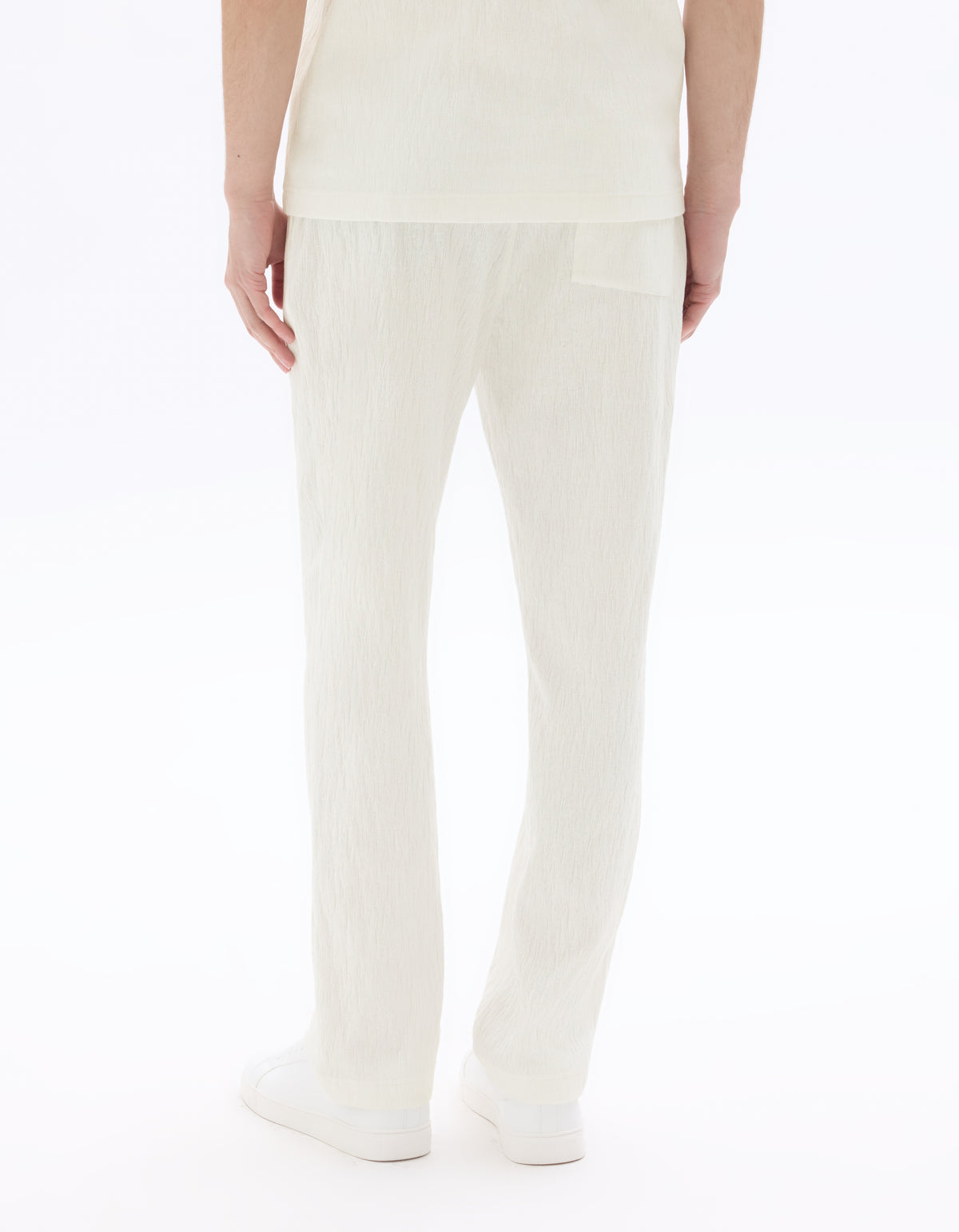 Straight Fit Poly-Cotton Solid Casual Trousers