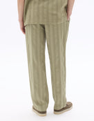 Straight Fit 100% Cotton Solid Casual Trouser - Khaki