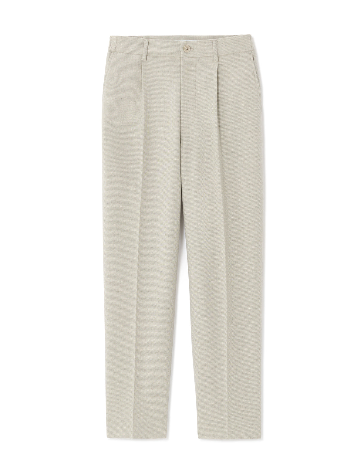 Loose Fit Poly-Cotton Casual Trouser - Grey