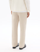Straight Fit Polyester Casual Trousers - Beige