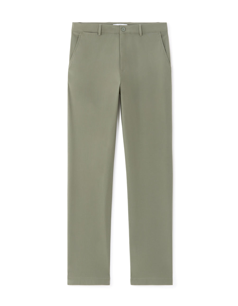 Straight Fit Polyester Casual Trousers - Green