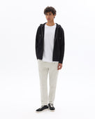 Straight Fit Poly-Cotton Solid Casual Trouser - Grey