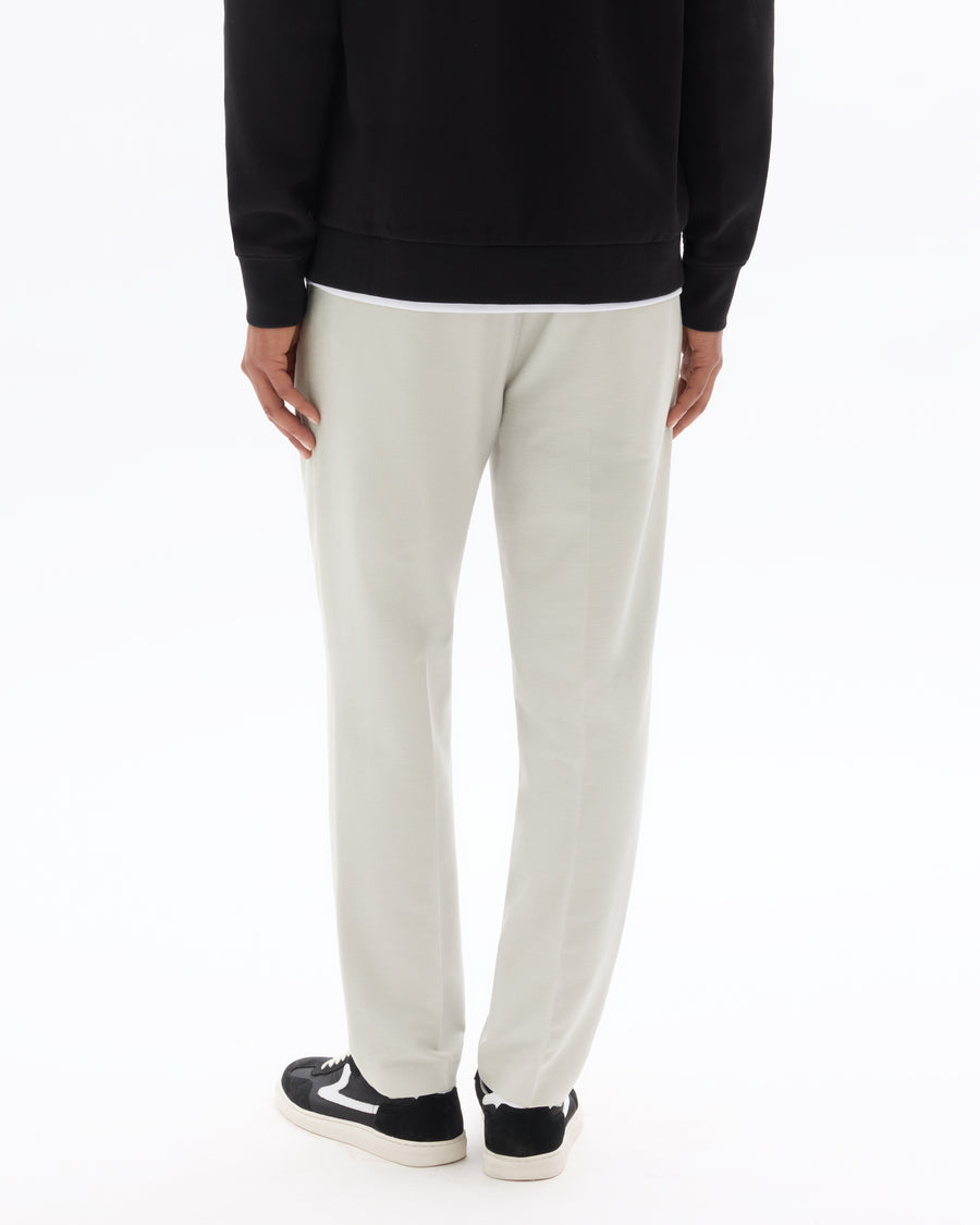 Straight Fit Poly-Cotton Solid Casual Trouser - Grey