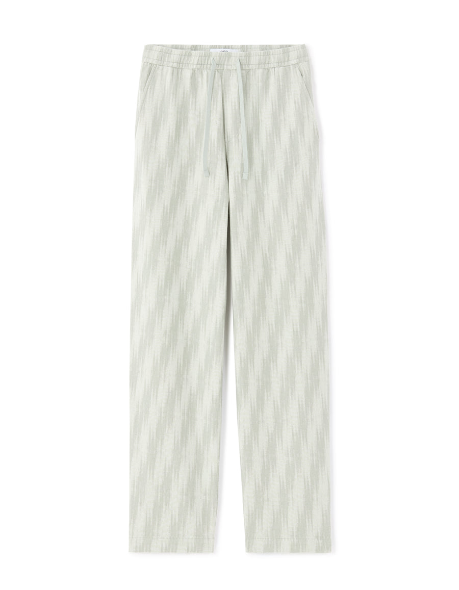 Straight Fit 100% 100% Cotton Printed Casual Trouser - Khaki