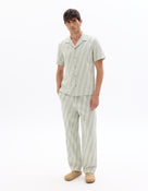 Straight Fit 100% 100% Cotton Printed Casual Trouser - Khaki