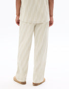 Straight Fit 100% 100% Cotton Printed Casual Trouser - Beige