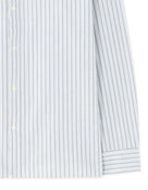 Loose Fit 100% Cotton Spread Collar Shirt - Blue