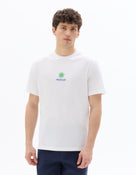 Boxy Fit 100% Cotton Printed Crew Neck T-Shirt - White