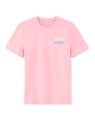 Regular Fit 100% Cotton Printed Round Neck T-Shirt - Pink