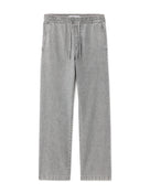 Regular Fit 100% Cotton Solid Casual Trouser - Grey