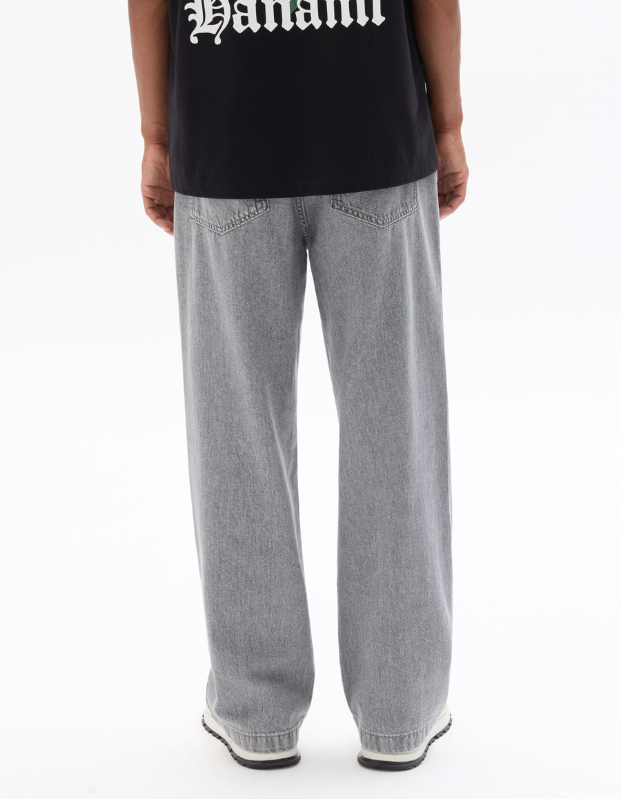 Regular Fit 100% Cotton Solid Casual Trouser - Grey