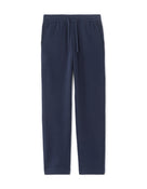 Relaxed Fit 100% Cotton Casual Trousers - Navy Blue