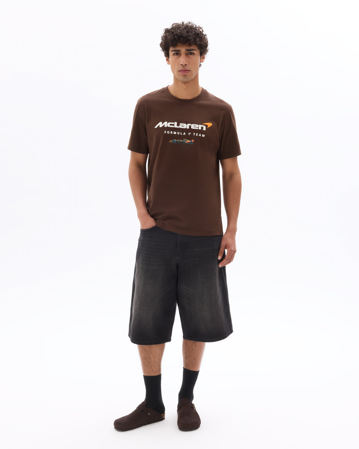 McLaren Racing-Slim Fit-100% Cotton -Crew Neck T-Shirt