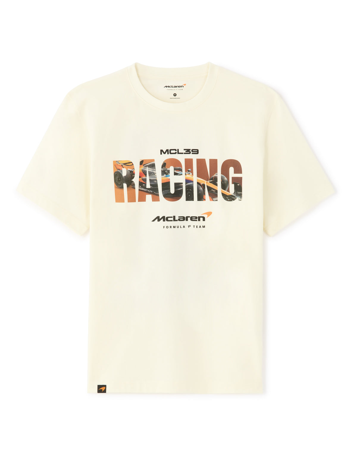 McLaren Racing Slim Fit 100% Cotton Half sleeves Crew Neck T-Shirt