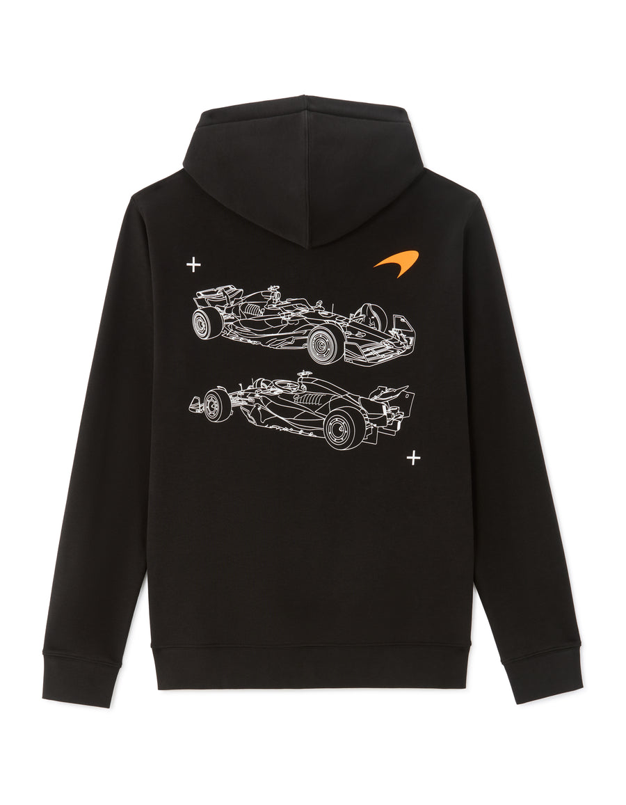 McLaren Racing -Regular Fit -Black Zip-Up Sweatshirt