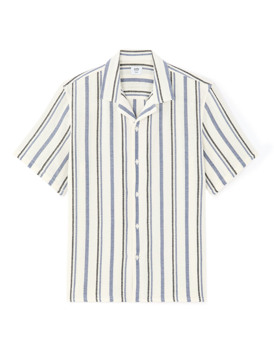 Regular Fit Polyester Shirt - Blue