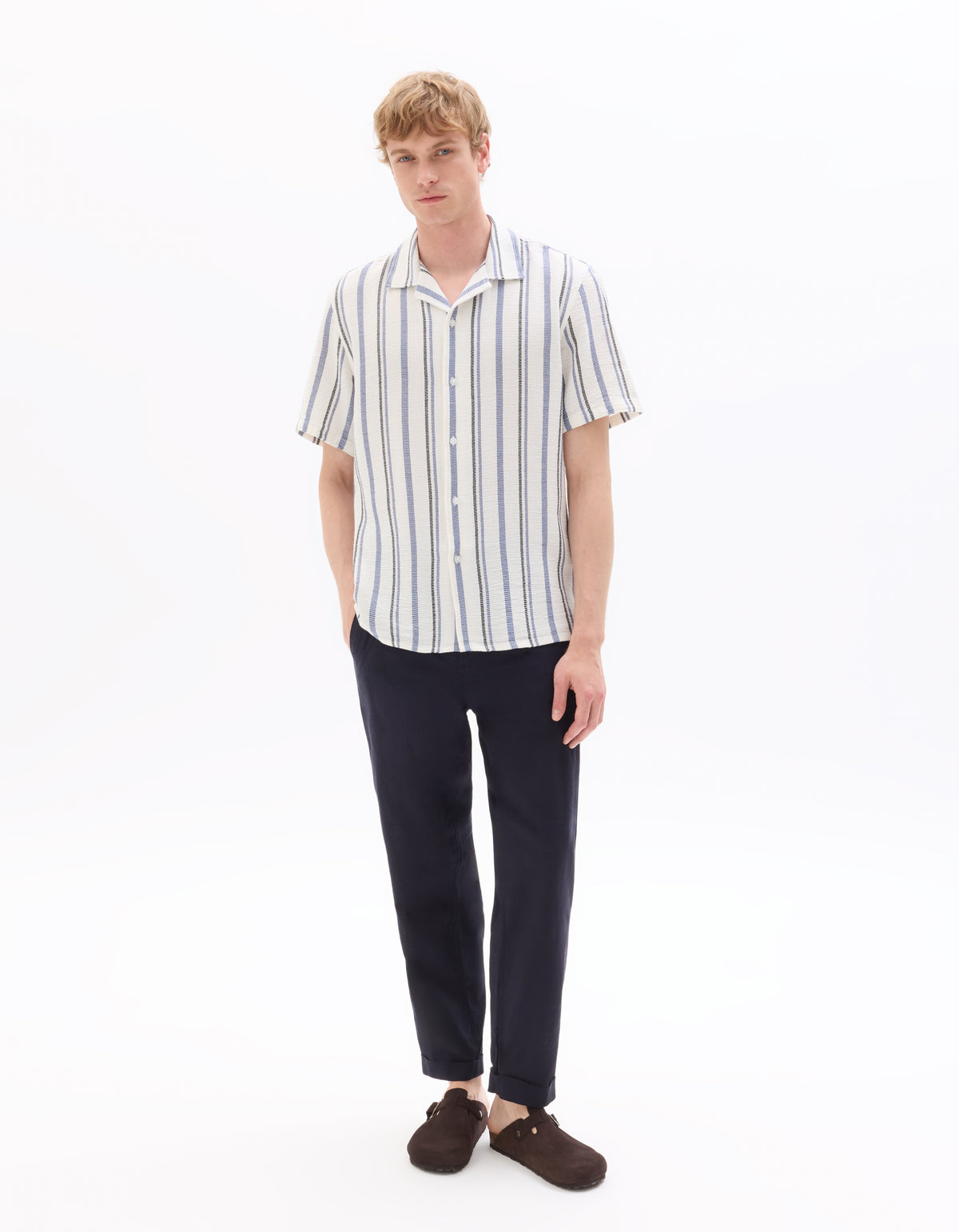 Regular Fit Polyester Shirt - Blue