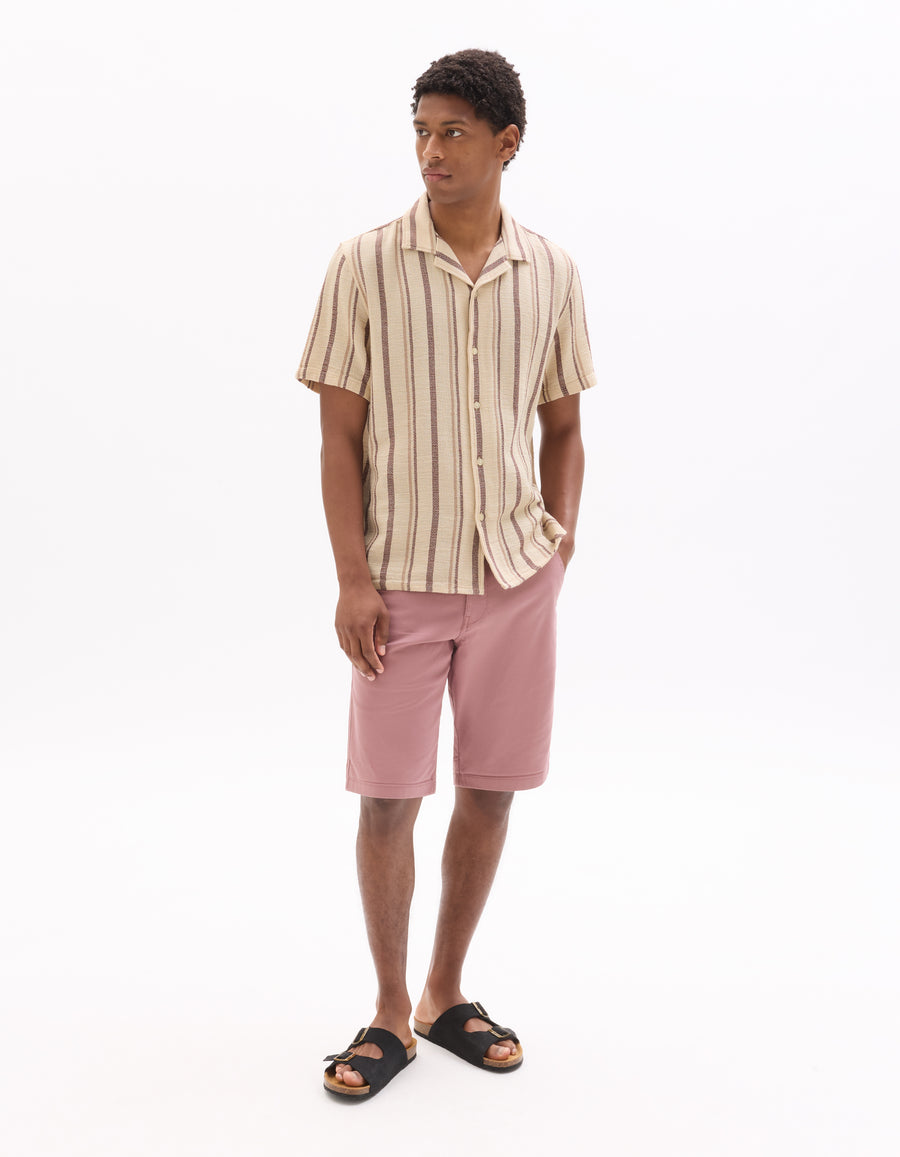 Regular Fit Polyester Shirt - Burgundy