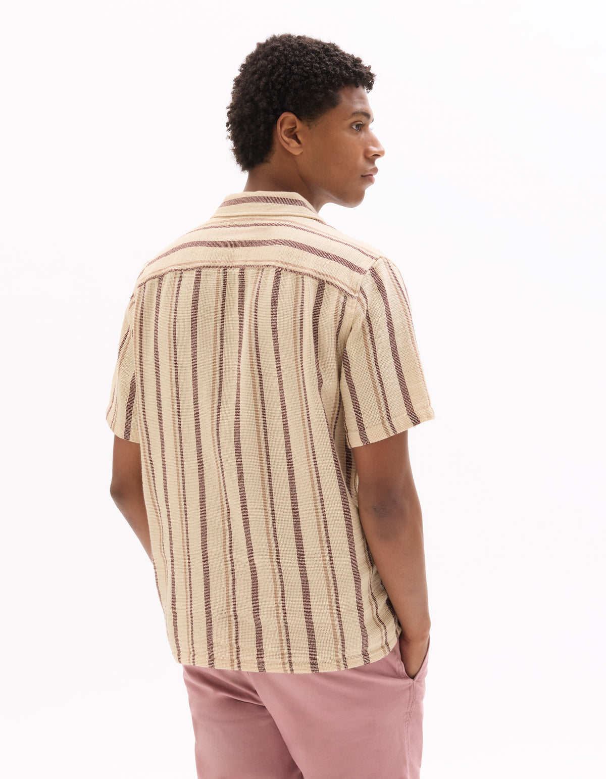 Regular Fit Polyester Shirt - Burgundy