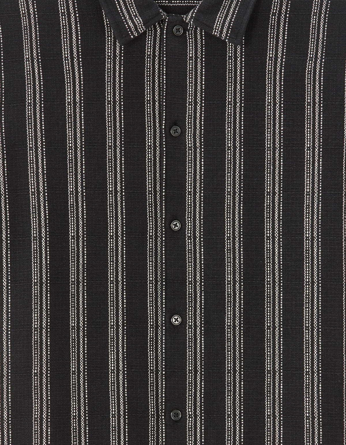 Regular Fit 100% Cotton Regular Collar Shirts - Black