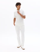 Relaxed Fit Polyester Shirt - White