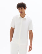 Relaxed Fit Polyester Shirt - White