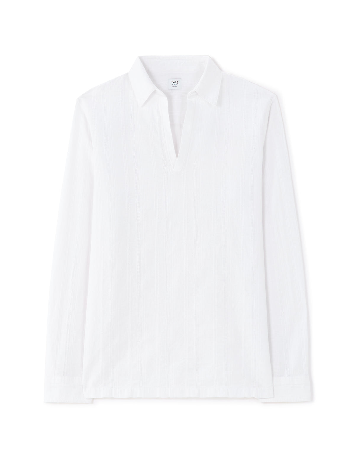 Regular Fit Cotton Solid French Collar Shirts