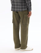 Straight Fit 100% Cotton Casual Trousers - Khaki